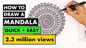 Today i am drawing easy drawing ! How To Draw Mandala Art For Beginners Vijayta Sharma Youtube