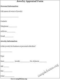 Fine art and collectible appraisals. Jewelry Appraisal Form Jewelry Sample Form Jewelry Appraisal Appraisal Writing Forms