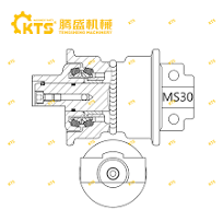 China Excavator parts MS30 track roller Manufacturer and ...