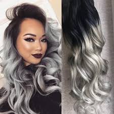 Black And Silver Ombre This Item Is Unavailable Grey Ombre Hair Silver Ombre Hair Dark Roots Hair