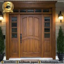 Pintu rumah,pintu utama jati uk 246x110. Pintu Rumah Kayu Jati Archives Handmadejepara Com