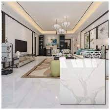 Polished concrete floors in this living room are sleek and understated. White Polished Ceramic Floor Tiles Size 600 X 600mm Model Hyh6069 Hanse Tiles Products