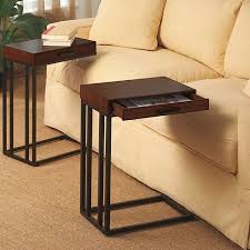 Tray Table With Drawer Just Think The Wrong Remote Could Be Stowed And We D Never Hit The Wrong Button Again Sofa Table Decor Furniture Couch Table