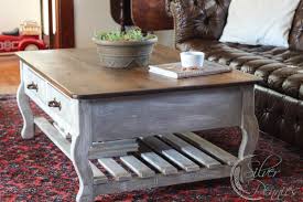 To remove the finish, begin by using an electric sander on the table's surface. Restoration Hardware Inspired Coffee Table Before After Finding Silver Pennies