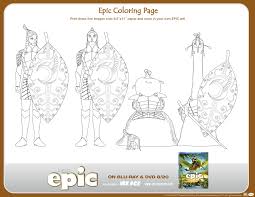 Disney interactive studios the walt disney company logo. Print Out This Page And Color In Some Of The Leafmen From Epic Cartoon Movies Fox Movies Coloring Pages