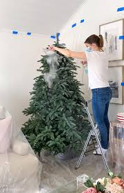 Sink your christmas tree to create a fishing hotspot. How To Flock A Christmas Tree Step By Step Driven By Decor