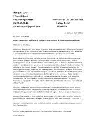 Lettre de motivation droit international. Exemple Lettre De Motivation Campus France Pdf Novo Exemplo
