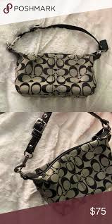 Black And Grey Coach Purse Mini Coah Purse Mini Coach Purse In Black And Gray Coach Bags Clutches Wristlets Purses Coach Purses Mini