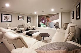Homeowners have realized that they can put this large expansive space 10 Awesome Basement Home Theater Ideas
