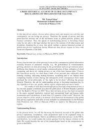 A driver is considered to be. Pdf A Brief Historical Account Of Global Data Privacy Regulations And The Lessons For Malaysia