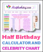 October 2014 Half Birthday Blog Entries With Party Ideas