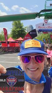 Completing first marathon in Nashville with impressive finish time