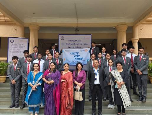 Vishwashanti Gurukul World School | 🎉 A PROUD MOMENT FOR VISHWASHANTI GURUKUL! 🎉 Today, we officially installed our new Interact Club, bringing the spirit of "Service Before... | Instagram