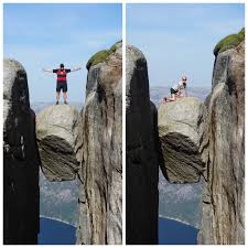 Base jumping is the recreational sport of jumping from fixed objects, using a parachute to descend safely to the ground. Kjeragbolten Wanderung Special Camping Rockt