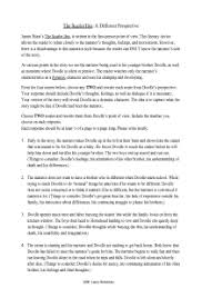 The Scarlet Ibis Perspective Assignment Free Document Download For Teachers Language Art Activities Teacher Documentation Worksheets
