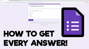 Google adsense is a popular form of making money from promoted ads generated by google and is. How To Get The Answers On Google Forms Updated 2020 Youtube