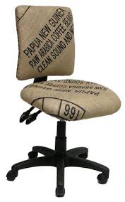 Upcycled Products From New Zealand Was Refurbished Office Chairs Office Chair Makeover Small Velvet Chairs Coffee Sacks