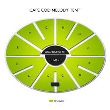 Seating Chart Cape Cod Melody Tent Vivid Seats