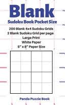 blank sudoku book pocket size 200 blank 4x4 sudoku grids 2 blank sudoku panda puzzle book google books