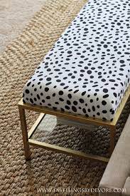 One Of My Favorite Elements From Our Master Bedroom Room Makeover Is This Bench I Wanted Something With A M Diy Ikea Hacks Upholstered Bench Ikea Hack Gold
