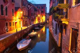 Maybe you would like to learn more about one of these? Beautiful Night Cityscape Of Venice Italy Boats And Houses Stock Photo Picture And Royalty Free Image Image 125588701