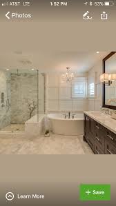 Free Standing Tub In Corner Next To Large Shower Vanity At Other Side Tub Remodel Free Standing Bath Tub Master Bathroom Layout