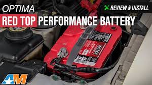 Optima's bluetop batteries are generally for marine or rv applications, so we'll be talking about the redtop and yellowtop varieties, which are geared more toward automotive applications. 1979 2010 Mustang Optima Red Top Performance Battery Review Install Youtube