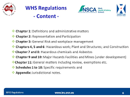 And The Whs Regulations Ppt Download