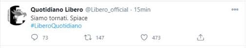 Tra i due si è aperto un vero e proprio scontro, combattuto a. Libero Di Nuovo Visibile Su Twitter Siamo Tornati E Prende In Giro Selvaggia Lucarelli Il Riformista