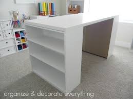 Craft Table Ikea Desk Top For 25 And Two 15 Walmart Shelves Craft Table Diy Craft Room Office Craft Table