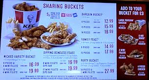 Bucket Kentucky Fried Chicken Menu Prices Chicken Menu Fast Food Menu Fast Chicken Recipes
