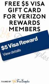 Payment of a remaining balance on a device payment agreement for a wireless device eligible for an annual verizon visa® card* vs. Free 5 Visa Gift Card For Verizon Rewards Members Yo Free Samples