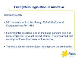 If you're searching for a volunteer role in brisbane or regional queensland, cancer council queensland offers unique opportunities where you can support people affected by cancer and their families. Firefighters Compensation And Presumptive Legislation Nicola Quin Director Strategy And Support Division Cancer Council Victoria Ppt Download