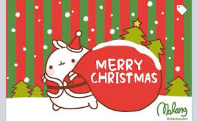 Pin By Lyn Phan On Japanese Characters Kawaii Christmas Molang Wallpaper Molang