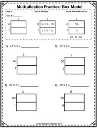 Multiplication worksheets for practicing multiplication facts at various levels and in a variety of formats. Area Box Model Multiplication Printable Worksheets For 2 Digit By 1 Digit