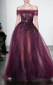 Embellished Off The Shoulder Tulle Gown By Pamella Roland Fw19 Moda Operandi Evening Wear Dresses Lace Evening Gowns Evening Dresses