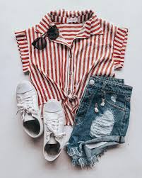 Vestique On Instagram The Perfect Outfit Consists Of Stripes Denim Sneaks Use Code Springbreak For 25 O Pretty Outfits Cute Casual Outfits Clothes