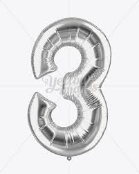Number 3 Foil Balloon Mockup In Object Mockups On Yellow Images Object Mockups Mockup Free Psd Mockup Psd Mockup Free Download
