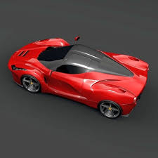 La Ferrari Hybrid Sports Car 3d Model Flatpyramid
