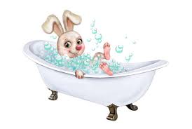Get a 16.000 second children take a bath. Bunny Bathing In The Bath Stock Illustration Illustration Of Cartoon 152225961