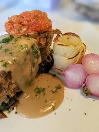 Never go wrong with the classic Steak and garlic bread