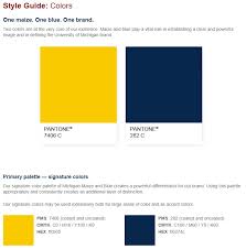 Farrow and ball decorative paint colour chart, swatches, cards, fans and books. The Official Colors Of The University Of Michigan Mvictors Com Michigan Football History