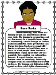 Freebie Rosa Parks Mini Unit Black History Month Activities Black History Month Rosa Parks Rosa Parks