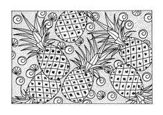 In coloringcrew.com keep all the drawings of pineapples painted by our users. Pineapple Coloring Pages