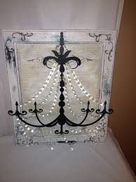 Metal Chandelier Wall Art In White Black And A Little Blue Chandelier Wall Art Chandelier Art Metal Chandelier