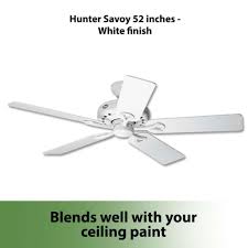 Hunter fans are renowned for combining excellence in design with an eye for the practical needs of a modern home. Hunter 52 Savoy Ceiling Fan Hf24926 White Shopee Philippines