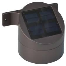 Outdoor wall solar lights home depot. Moonrays Solar Bronze Integrated Led Sconce Deck Light 91851 The Home Depot Solar Deck Lights Deck Lighting Solar Powered Deck Lights