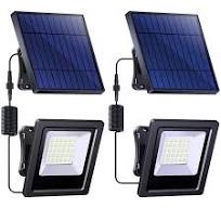 Lightonight Solar Lights Outdoor, Solar Powered Flood Lights ...