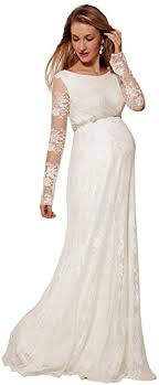 Maybe you would like to learn more about one of these? Nanger Hochzeitskleider Schwanger Spitze Mit Lange Armel Mutterschaft Brautkleider Wedding Dress Pregnant Amazon De Bekleidung