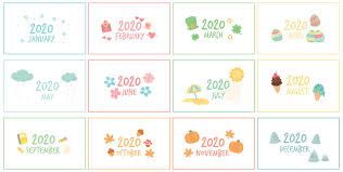 10 best printable calendar month labels printablee com